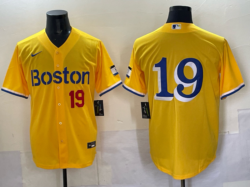 Men 2025 Boston Red Sox #19 Anthony yellow Nike MLB Jersey 006